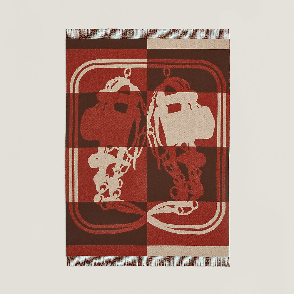 Brides de Gala blanket - Brown | Hermès USA